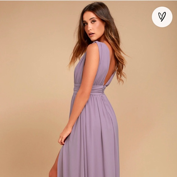 Look like a goddess! flowy Maxi Purple Gown - Picture 5 of 7